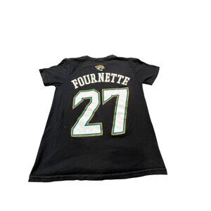 Jacksonville Jaguars Leonard Fournette 27 Youth Small T-Shirt NFL Black Football
